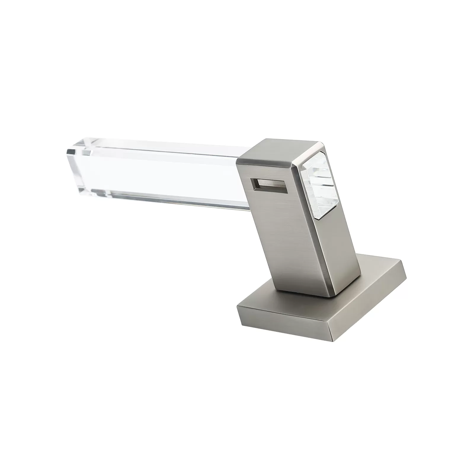 Elegant crystal handle for interior doors