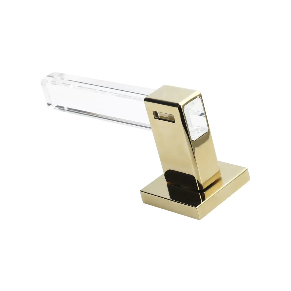 Golden Door Handle with Crystal Grip